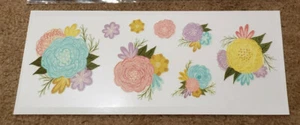 Cricut - Ferro - Trasferimenti - Foglio di 8 ferri da stiro fiori pastello - Foto 1 di 5