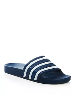 ADIDAS ADILETTE SLIDE ON SANDAL BLUE WHITE BLUE SKATEBOARD SURF AUSTRALIAN - Bild 1 von 2