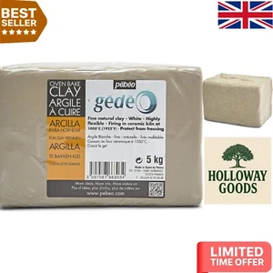 Kiln-Firable 5kg White Clay - Perfect for Modeling and Pottery Projects - Picture 1 of 7