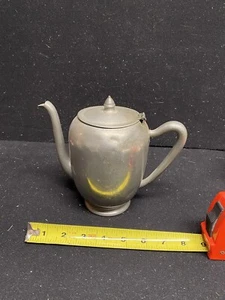 A10122 Genuine Pewter 6" Vintage Tea Pot - Picture 1 of 7