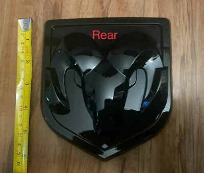 Black Ram Rear Emblem Badge Mopar For 2013-2017 Dodge Ram 1500 2500 3500 - Image 1 of 2