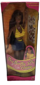 Vintage 1998 Butterfly Art Christie Barbie NIB NRFB - Picture 1 of 9