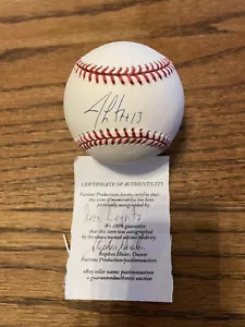 Jim Leyritz autographed OML 96WS baseball COA - Picture 1 of 7