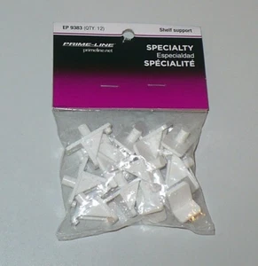 (12-Pk) Prime Line Shelf Support Pegs White 5 MM EP 9383 - Picture 1 of 2