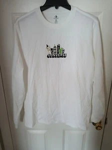 Converse Herren Classic Langarm Weiß T-Shirt Style 1002 Gr. M S341 - Bild 1 von 4