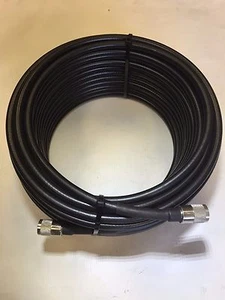 100FT RG-213 COAX COAXIAL HAND SOLDER CABLE w/ MALE PL-259 CB HAM RADIO RG213U - Picture 1 of 2