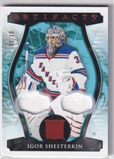 2023-24 UPPER DECK ARTIFACTS COPPER DUAL FIGHT STRAP RANGERS IGOR SHESTERKIN /10