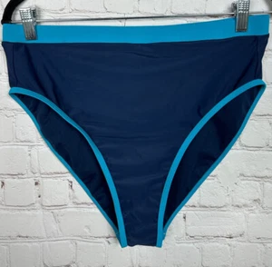 JESSICA SIMPSON Bikini Swim Bottom Size Large navy blue, NWT - Picture 1 of 5