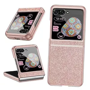 Kompatible Motorola Razr Plus Hülle 2023 Glitzer, Bling Motorola Rosegold - Bild 1 von 8