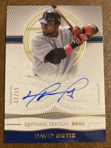 2021 Topps Definitive David Ortiz 2006 Defining Seasons Autograph #12/15, NM-MT - Bild 1 von 4