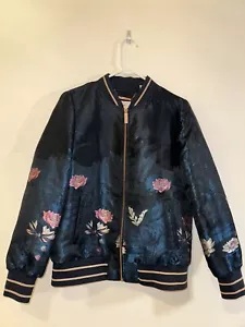 TED BAKER LONDON Damen Hayzl Wonderland Jacquard Bomberjacke - Größe 2, NEU - Bild 1 von 11