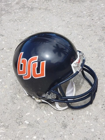 BOISE STATE BRONCOS THROWBACK FOOTBALL MINI HELMET NATIONAL CHAMPIONS YEAR Cover