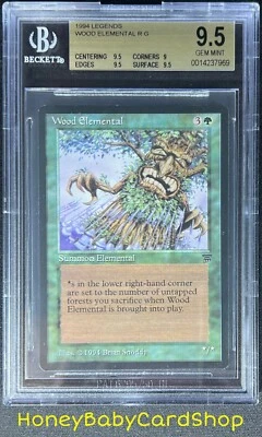 MTG Legends 1994 Wood Elemental BGS 9.5 GEM MINT Old School 93/94 - Image 1 of 4