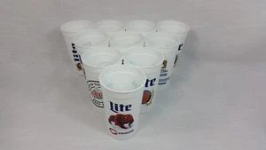 Miller Lite 22oz cups lot of 10 Beer Pong Coors Light - Picture 1 of 7