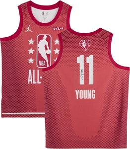 Trae Young Atlanta Hawks Autogramm Nike 2021-22 All-Star Game Swingman Trikot - Bild 1 von 5