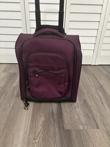 LL Bean lila rollbarer Handgepäckkoffer mit Rollen Teleskopgriff Reise - Bild 1 von 11