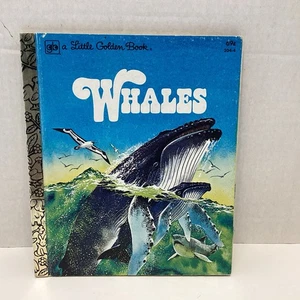 Whales, A Little Golden Book, Third Printing, Jane Werner Watson, Rod Ruth, 1980 - Picture 1 of 16