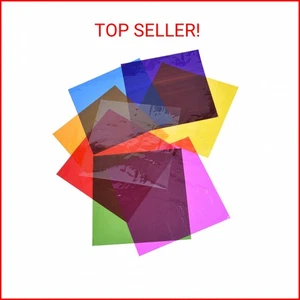 Outus 104 Pcs Colored Cellophane Sheets for Crafts, Cellophane Wrap Paper Color - Picture 1 of 2