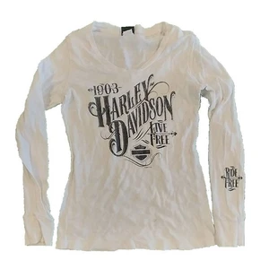 Harley Davidson Women's Long Sleeve "High Octane Harley Davidson, Billerica, MA" - Picture 1 of 2