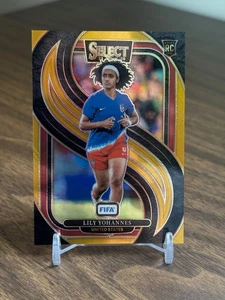 Lily Yohannes 2024 2024-25 Panini Select FIFA #194 Gold Prizm /10 Rookie RC - Picture 1 of 2
