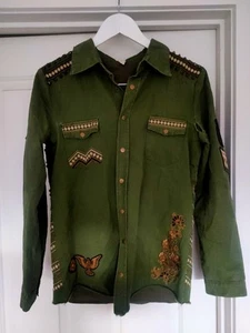 Spell and the Gypsy Collective Panther Jacket S Army Green In Need Of Repair See - Picture 1 of 7