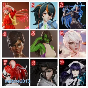 1/6 1/12 1/18 1/10 Girl Head For 12" 7" 6" 3.75" Female Male Figure Body LW0184 - Picture 1 of 14