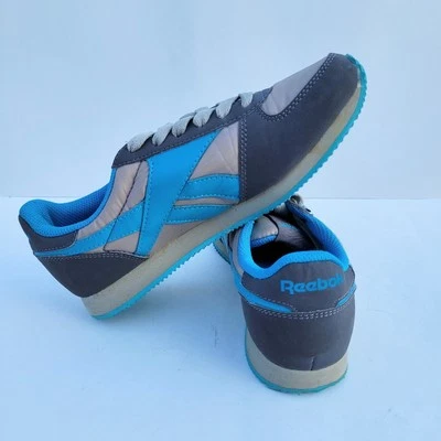 Reebok Classic синий и серый нейлона легкий кроссовки обувь Wmn's размер 5 чистый  - Изображение 1 из 4