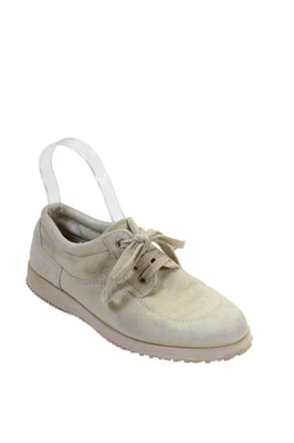 Mocasines lisos de gamuza con cordones Hogan para mujer beige talla 6,5 Foto 1 de 4