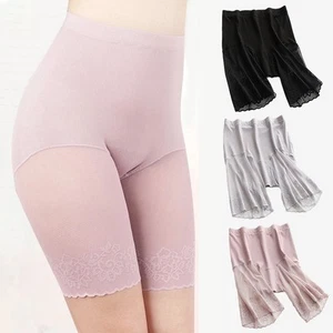 Womens Plus Size Safety Pants Anti Chafing Shorts Under Skirt Seamless Underwear - Picture 1 of 14