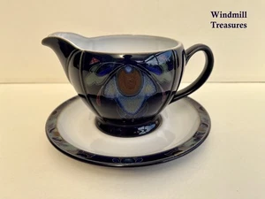 DENBY BAROQUE GRAVY SAUCE BOAT & DISH - GREAT CONDITION - Picture 1 of 10