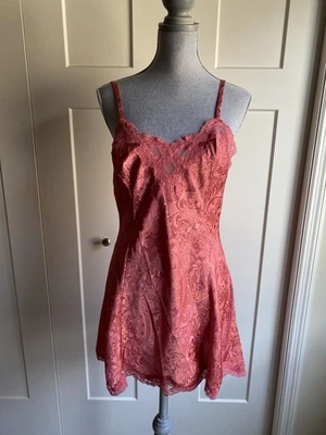 Victoria's Secret кружева Chemise скольжения платье интимный полиэстер средний винтажный Y2K s1 - Изображение 1 из 4