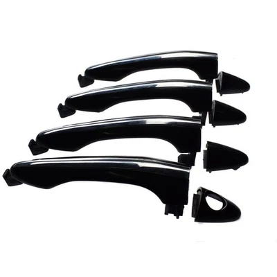 4Pcs Front Rear LH RH Outside Door Handle Black Chrome for Kia Optima 2011-15 Foto 1 de 4