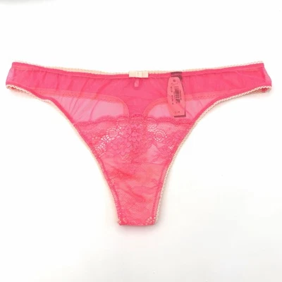 Victoria's Secret Panty Sexy Little Things Ojo de Cerradura Malla Tanga Rosa Grande 2012 Foto 1 de 4