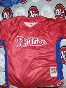 Mitchell & Ness Philadelphia Phillies Baseball Jersey Mens Size XL - Picture 1 of 6