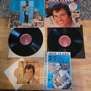 Dick Clark 20 Years Of Rock N' Roll 1973 Gatefold Vinyl 2X LP Set w/ book & 45 - Imagen 1 de 10