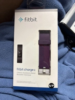 Novo em folha - Fitbit Charge 2 pulseira acessória clássica - roxo tamanho P/P - Imagem 1 de 4