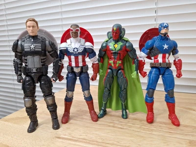 Marvel Legends Vision Sam Wilson Paquete de 3 Mandroid Capitán América Stealth Lote 6" Foto 1 de 4