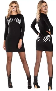 Halloween Skeleton Hand Dress Fancy Dress Costume ,Large 14-16 - Picture 1 of 3