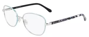NEW Draper James DJ5024 045 Silver Eyeglasses 52mm with Floral Temples & DJ Case - Picture 1 of 2