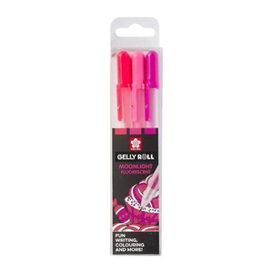 Boite 3 stylos gel fluorescent SAKURA GELLY ROLL Moonlight ( - Bild 1 von 3