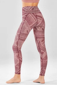 FABLETICS Define PowerHold® High-Waisted Legging in Veranda Pink Lace Pattern S - Picture 1 of 2
