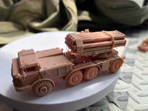 Kit modelo pistola cohete BM-27 ejército ruso impreso en 3D 1/72/87/144 sin pintar - Imagen 1 de 5