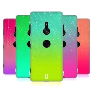 HEAD CASE DESIGNS NEON RAIN OMBRE HARD BACK CASE FOR SONY PHONES 1 - Picture 1 of 8