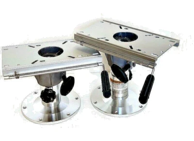 Lot of  2 Sport Master Adjustable Aluminum Marine Boat Pedestal 9"--11 inches Foto 1 de 4