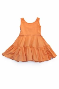 Girls Omi Jo Well Dressed Wolf Empire Ruffled Dress Sweet Orange Size 5 years - Picture 1 of 5