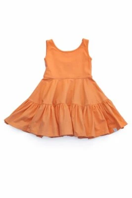 Niñas Omi Jo Vestido Bien Vestido Lobo Imperio Volantes Dulce Naranja Talla 6 años Foto 1 de 4