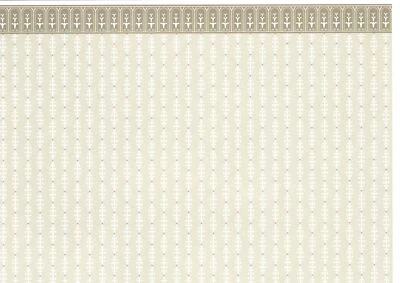 Papel pintado para casa de muñecas Brodnax "Billingsley" artes y manualidades neutro escala 1:12 Foto 1 de 3