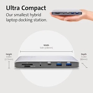 Docking Station Dual 4K 60W PD Kensington SD2500T Thunderbolt 3 and USB-C  NEW - Picture 1 of 8