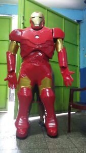 Ironman Avengers Superhero Mascot Costume Party Character Birthday Halloween Red