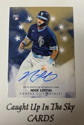 2024 Topps Series 1 Nick Loftin RC Baseball Stars Auto #BSA-LOF Royals - Image 1 of 2